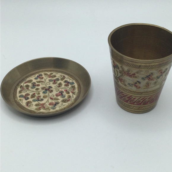 Other Vintage Brass Shot Glasses Poshmark